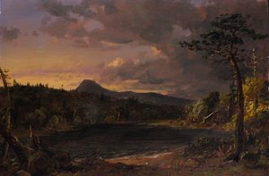 キャッツキル クリーク、1850 年。 作： Jasper Francis Cropsey