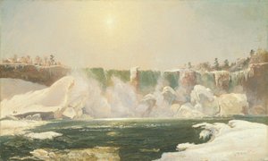 冬のナイアガラの滝 作： Jasper Francis Cropsey