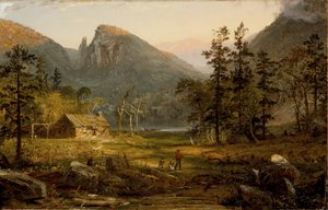 パイオニアの家、イーグルクリフ、ホワイトマウンテン、1859 作： Jasper Francis Cropsey