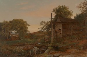 水車小屋 作： Jasper Francis Cropsey