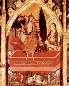 聖母の祭壇画：復活のディテール 作： Jaume Serra