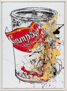 Soup Can 6 Campbells, 2019（キャンバスにハウスペイントとインク） 作： Jay Batlle