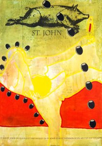 セント・ジョン, 2010 (ミクストメディア、水彩紙、パネル、裏面にレシピ)