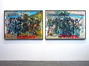 The Execution Of History, 2010（ミクストメディア、水彩紙、パネル、裏面にレシピ付き）