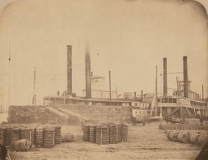 ニューオーリンズ港のマグノリア号（1858-1861年）（写真 作： ジェイ・ディアボーン・エドワーズ
