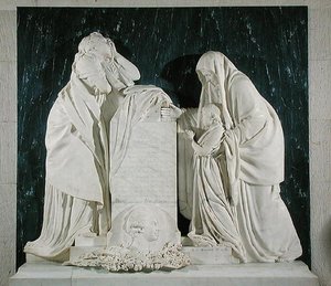 ビクター・シャルパンティエ（1732-76）コンテデネリーの中心部の記念碑 作： Jean Antoine Houdon