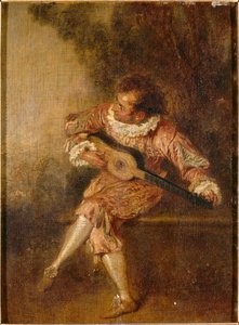 セレナードのドナー（メゼチン） 作： Jean-Antoine Watteau