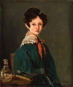 Mme Lemaistre, née Blanche Sennegon, Niece of Corot (Mme Lemaistre, née Blanche Sennegon, コローの姪) 作： Jean-Baptiste-Camille Corot