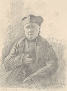 アベ・ジュヴォーの肖像 作： Jean-Baptiste-Camille Corot