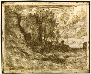 オスティアのお土産 作： Jean-Baptiste-Camille Corot