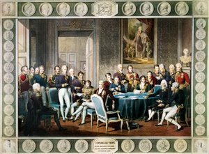 1814-15年のウィーン会議の参加者（オーストリア 作： Jean Baptiste (after) Isabey