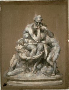 彫刻「ウゴリーノとその子供たち」のための研究 作： Jean Baptiste Carpeaux
