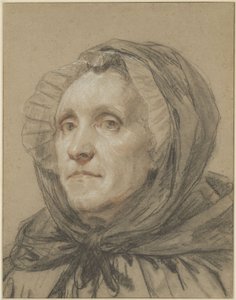 画家の母の肖像 作： Jean-Baptiste Greuze