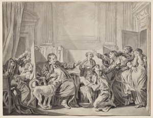 罪悪感と悔い改めの娘 作： Jean-Baptiste Greuze