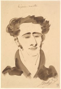 ベンジャミン・モカッタ（1802–1865）の肖像画 作： Jean-Baptiste Isabey