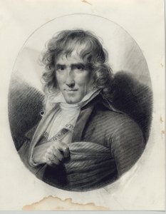 芸術家ジョセフ・チナールの肖像 作： Jean-Baptiste Isabey