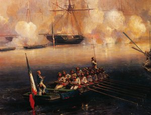 トレポートを訪れたイギリスのヴィクトリア女王（9月3日 作： Jean Baptiste Isabey