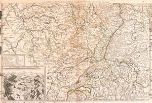 フランス（地方：Upper Normandy, Île-de-France, Champagne-Ardenne, Rhône-Alpes, Burgundy, Auvergne, Centre）、ベルギー（南ワロン地域圏）、ルクセンブルク、ドイツ（ラインラント＝プファルツ州、ザールラント州、バーデン＝ヴュルテンベルク州）、スイス（州：トゥルガウ州、アッペンツェル州 作： Jean Baptiste Nolin