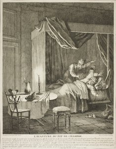 チャンバーポットの冒険（『ローマ喜劇のスケーヌ』より）、4枚目 作： Jean-Baptiste Oudry