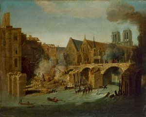 1718年の火災後のプチ・ポン