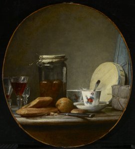 アプリコットの瓶 作： Jean Baptiste Simeon Chardin