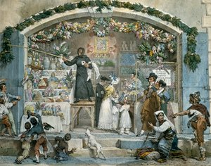 ローマのベファーナ、ジャン=バティスト・トーマス（1791-1834）による版画、 作： Jean Baptiste Thomas