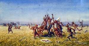 ル・プリンス・インペリアルがズールーランドで殺害される 作： Jean Charles Pellerin