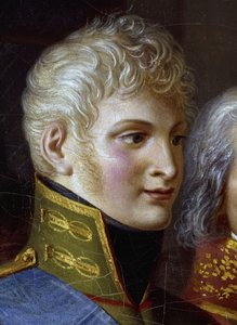 ロシア皇帝アレクサンドル1世の肖像（細部）（油彩・キャンバス 作： Jean Charles Tardieu