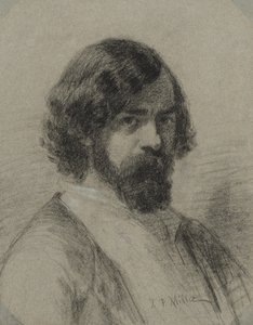 水仙ヴァージル・ディアス・デ・ラ・ペーニャの肖像 作： Jean-Francois Millet