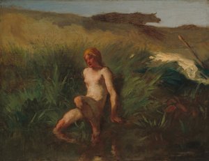入浴者 作： Jean-Francois Millet