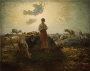 群れの番人 作： Jean Francois Millet