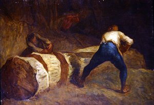 The Woodcutters（油彩・キャンバス） 作： Jean Francois Millet