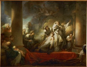 Le grand pretre Coresus se sacrifie pour sauver Callirhoe - 大司祭コレサスはカリールホーを救うために自らを犠牲にする ...