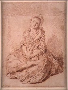座ったままの女の子 作： Jean Honore Fragonard