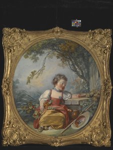 小さな巡礼者（キャンバスに油彩） 作： Jean Honore Fragonard