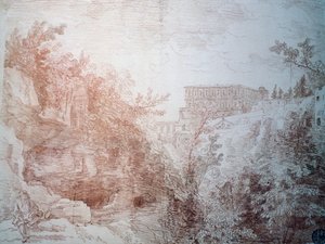チボリのヴィラ・デステの眺め 作： Jean Honore Fragonard