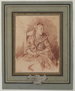 着席した少女、1785年