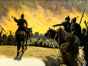 アルザスの物語は子供たちに語ります。 Les huns; 作： Jean Jacques (1873 1951) Waltz