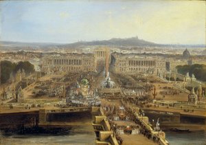 新憲法の祝典、コンコルド広場、1848年5月21日（油彩・カンヴァス）