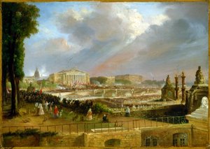 5月4日、代議院ポルティコでの共和国宣言 作： Jean Jacques Champin