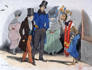 Prostituoidut, jotka levittävät kuppaa, n. 1850 (kuva) 作： Jean Jacques Granville