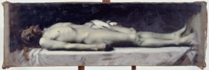 墓のキリスト 1899年頃（油彩・カンヴァス） 作： Jean Jacques Henner