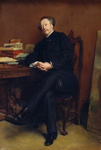 アレクサンドルデュマフィルス（1824-95）1877（キャンバスに油彩） 作： Jean Louis Ernest Meissonier