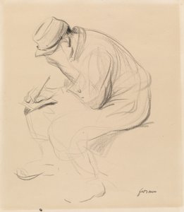 Le Poilu (家を書くフランスの兵士) 作： Jean-Louis Forain