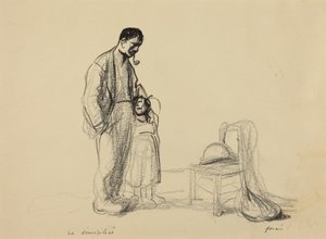 除隊者 作： Jean-Louis Forain