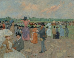 ロンシャンのレース 作： Jean-Louis Forain