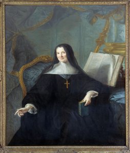 Chellesの修道院長Anne Geyssans de Clermont-Chatte (Clermont Chatte)の肖像（1789年没） Jean Marc (Jean-Marc) Nattier (1685-1766)の絵画 Sun 1,46x1,14 m - Chellesの修道院長Anne Geyssans de Clermont-Chatte (Clermont Chatte)の肖像（1 作： Jean Marc Nattier
