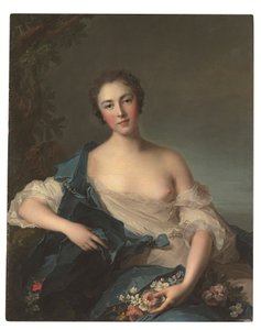 フローラとしての女性の肖像 作： Jean Marc Nattier