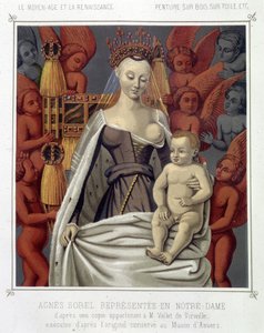 Agnes Sorel (1422-1450) (Lady of Beaute sur Marne) (Beaute-sur-Marne)はノートルダム寺院に表現されています。