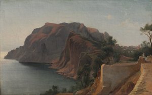 カプリ島、1845年頃（油彩、布地）
